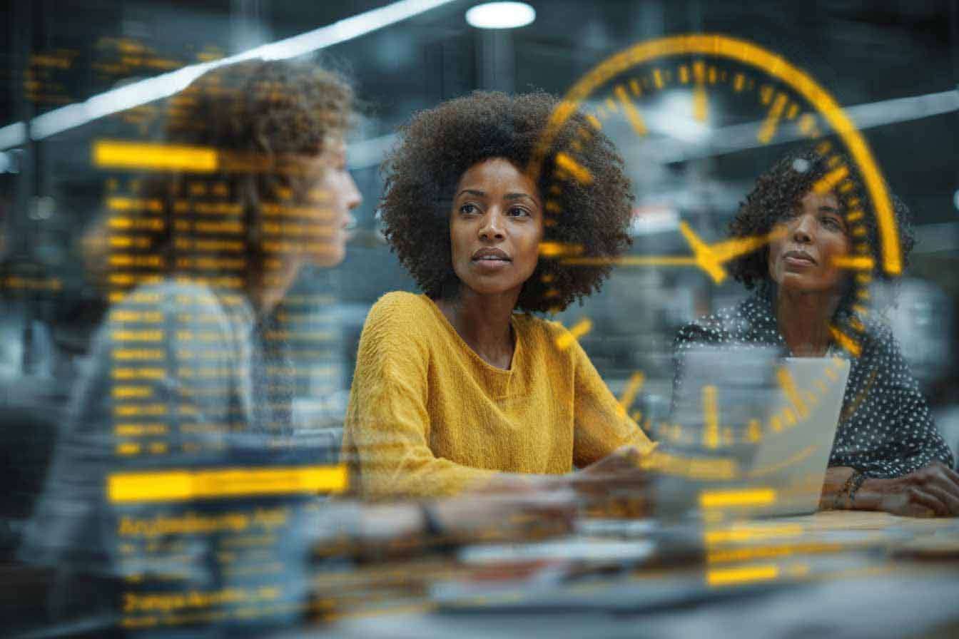 Modern learning environment at FutureBitLab with professional workstations for game development